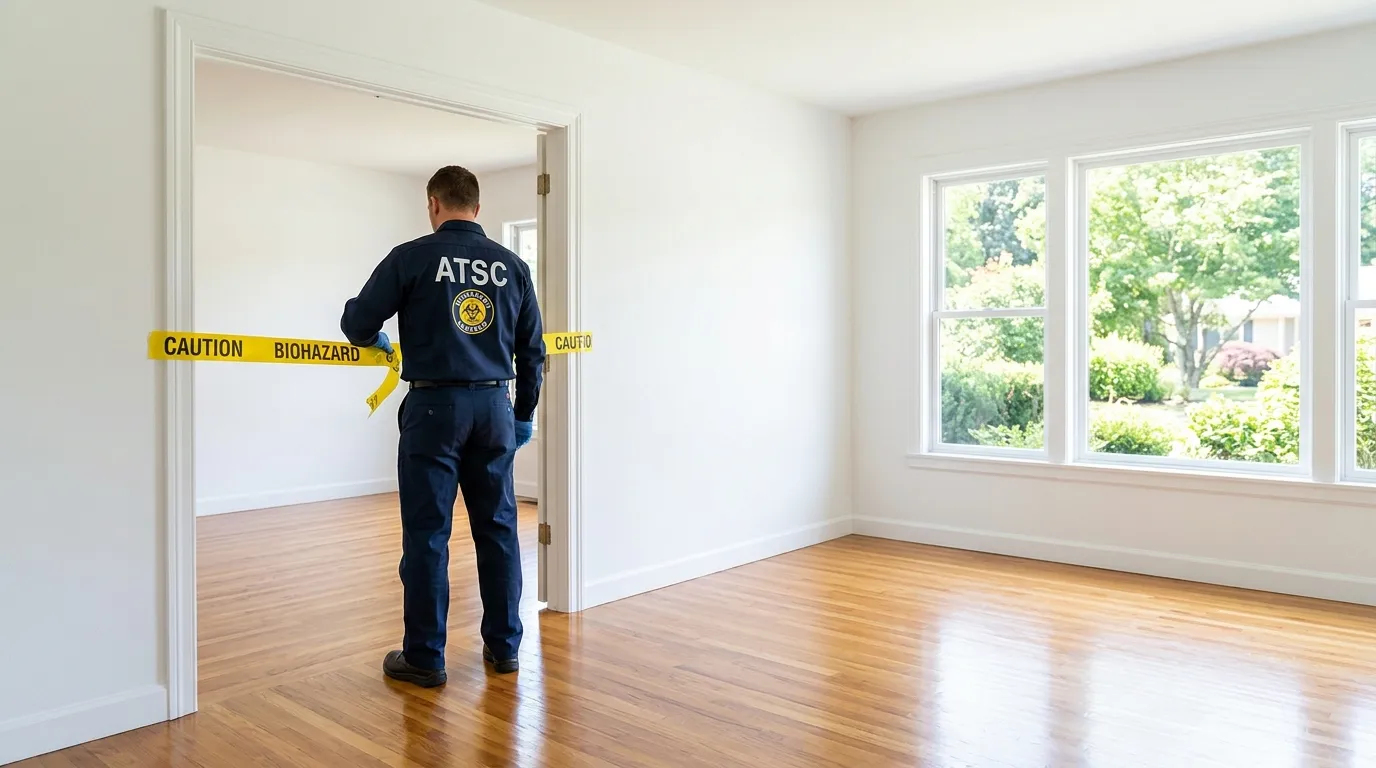 Certified biohazard cleanup crew performing Decomposition Cleanup in Ingleside